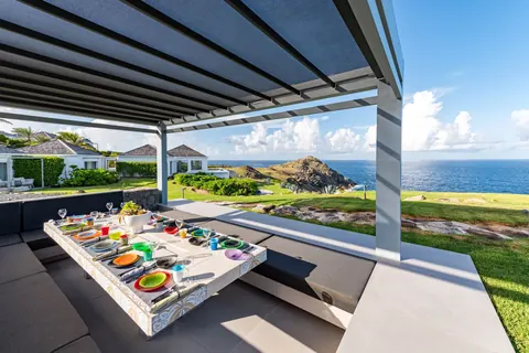 Luxury Villa Casa del Mar Panoramic sea views, 6 bedrooms in Petit Cul de Sac- St Barth property for sale For Super Rich