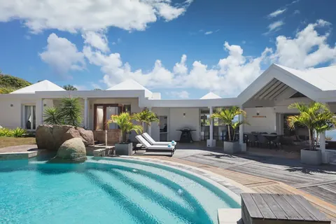 Luxury Villa Arrow Sea and Marigot Bay Views, 4 bedrooms in St Barth search for sale For Super Rich