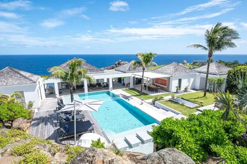 Luxury Villa Casa del Mar Panoramic sea views, 6 bedrooms in Petit Cul de Sac- St Barth best for sale For Super Rich
