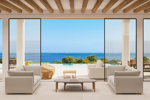 Architectural Villa M-House D1 - Lot 2 Beachfront, 5 bedrooms in Blue Mountain - Providenciales property for sale For Super Rich