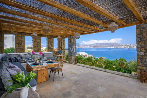 Luxury Villa Ostraco Aegean Sea views, 7 bedrooms in Mykonos best for sale For Super Rich