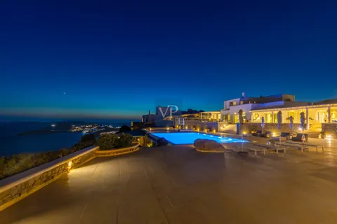 Luxury Villa Near Nammos Beach Bar and Psarou Beach Sea view, 13 bedrooms in Mykonos unique for sale For Super Rich