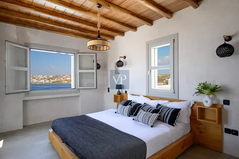 Luxury Villa Ostraco Aegean Sea views, 7 bedrooms in Mykonos ultra luxury for sale For Super Rich