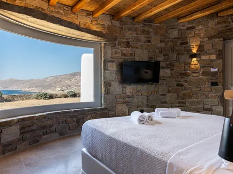 Premium Villa Panoramic View sea and mountain, 11 bedrooms in Mykonos real estate for sale For Super Rich