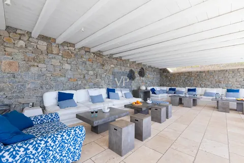 Luxury Villa Near Nammos Beach Bar and Psarou Beach Sea view, 13 bedrooms in Mykonos price for sale For Super Rich