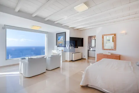 Luxury Villa Near Nammos Beach Bar and Psarou Beach Sea view, 13 bedrooms in Mykonos ultra luxury for sale For Super Rich