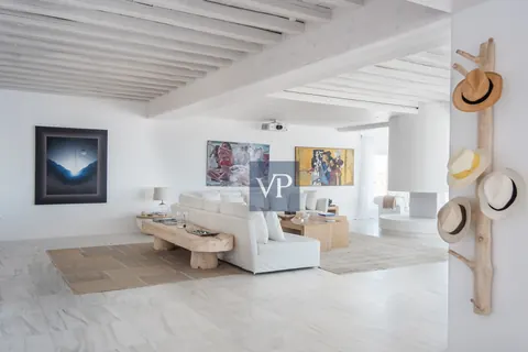 Luxury Villa Panoramic View Overlooking Psarou Beach, 10 bedrooms in Mykonos Classified ads for sale For Super Rich
