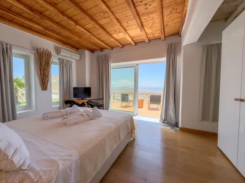 Premium Hotel Panoramic sea view overlooking the Aegean, Tennis court, 29 bedrooms in Mykonos search for sale For Super Rich