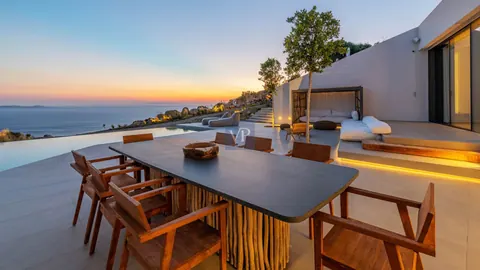 Architectural Villa Pandora sea view, 6 bedrooms in Mykonos search for sale For Super Rich Architectural Villa Pandora sea view, 6 bedrooms in Mykonos search for sale For Super Rich