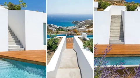 Architectural Villa Pandora sea view, 6 bedrooms in Mykonos buy for sale For Super Rich Architectural Villa Pandora sea view, 6 bedrooms in Mykonos buy for sale For Super Rich