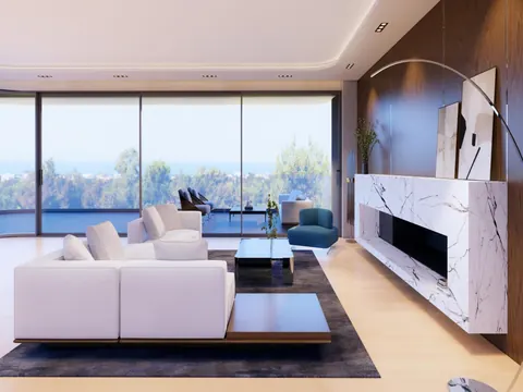 Luxury Apartment Helios Panoramic view from balcony with Swimming Pool, 3 bedrooms in Glyfada available for sale For Super Rich