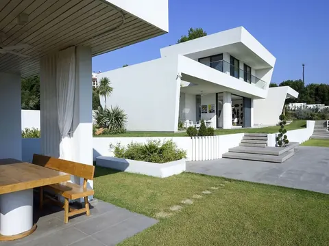 Modern Villa Panoramic View near Nikiti, 7 bedrooms in Halkidiki image for sale For Super Rich