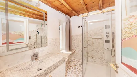 Premium Hotel Panoramic sea view overlooking the Aegean, Tennis court, 29 bedrooms in Mykonos property for sale For Super Rich