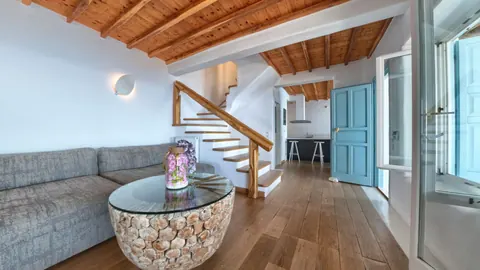 Premium Hotel Panoramic sea view overlooking the Aegean, Tennis court, 29 bedrooms in Mykonos luxury for sale For Super Rich