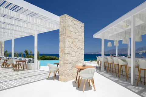 Premium Hotel Beach Front seaside, heated swimming pool with bar, 15 bedrooms in Nikolaos - Crete price for sale For Super Rich