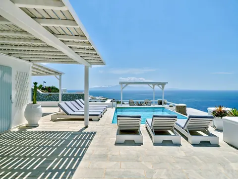 Luxury Villa Panoramic View sea view, in the hills of Agios Lazaros, 7 bedrooms in Mykonos Used for sale For Super Rich