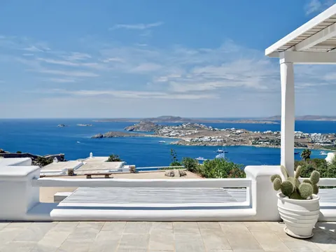 Luxury Villa Panoramic View sea view, in the hills of Agios Lazaros, 7 bedrooms in Mykonos top for sale For Super Rich