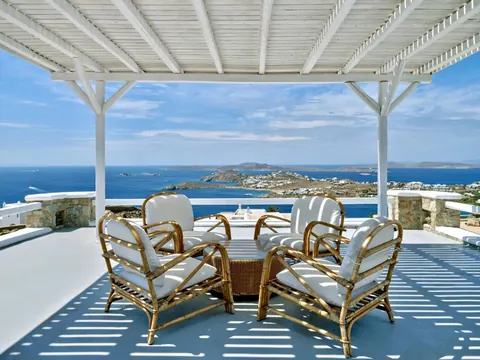 Luxury Villa Panoramic View sea view, in the hills of Agios Lazaros, 7 bedrooms in Mykonos properties for sale For Super Rich