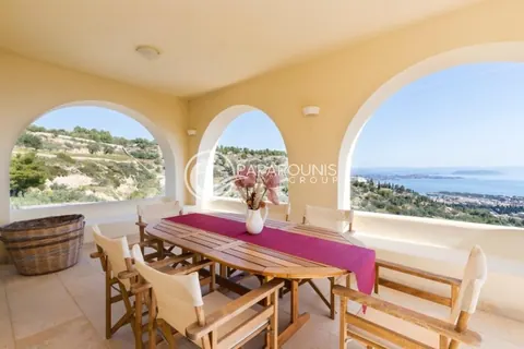 Elegant Villa Panoramic View nearest beach of Kouzounos, 4 bedrooms in Spetses search for sale For Super Rich