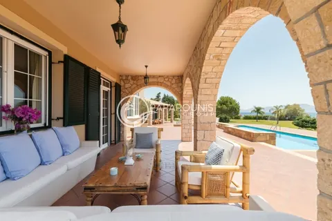 Luxury Villa Beach Front  sea view to the Saronic Islands, 6 bedrooms in Ermioni Classified ads for sale For Super Rich