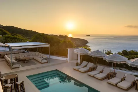 Premium Villa Beach Front Panoramic Sea and Mountain,, 5 bedrooms in Ibiza price for sale For Super Rich
