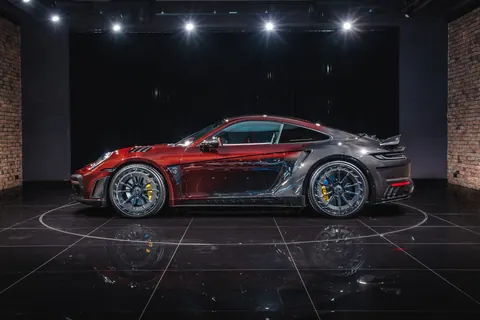 2022 Porsche 911 Turbo S  red/black for sale For Super Rich