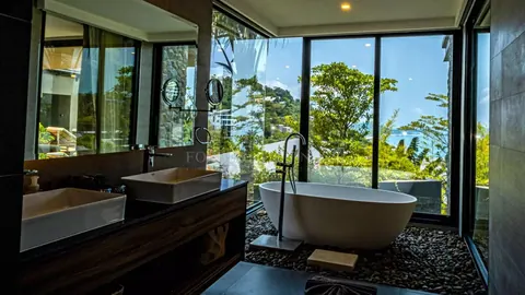 Luxury Villa Stunning sea view long infinity pool, 5 bedrooms in Chaweng Noi, Ko Samui ultra luxury rental For Super Rich