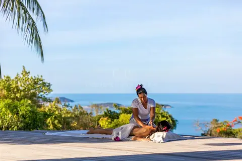 Mediterranean Villa panoramic views perched gracefully above Chaweng Bay, 8 bedrooms in Chaweng Noi, Ko Samui unique rental For Super Rich