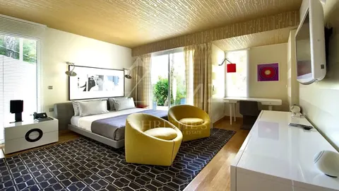 Modern Villa terrace panoramic sea view gym Technogym machines, 7 bedrooms in Saint Jean Cap Ferrat travel rental For Super Rich