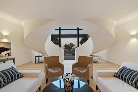 Modern Villa Panoramic View Overlooking Canebiers Bay, petanque court, 19m heated infinity swimming pool, 9 bedrooms in Saint Tropez luxury rental For Super Rich