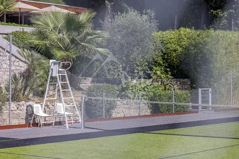 High-end Villa heated swimming pool, Synthetic tennis landscaped park, 7 bedrooms in Cannes - French Riviera photos rental For Super Rich