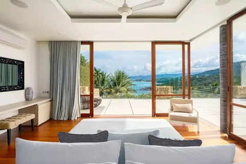 Design Villa SAMUJANA 5-star resort, Tennis court, pool, jacuzzi, 5 bedrooms in Plai Laem, Ko Samui image rental For Super Rich