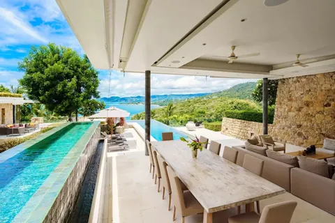 Design Villa SAMUJANA 5-star resort, Tennis court, pool, jacuzzi, 5 bedrooms in Plai Laem, Ko Samui real estate rental For Super Rich