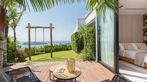 Luxury Villa rooftop terrace 270-degree panoramic view pool, jacuzzi, 9 bedrooms in Choeng Mon, Ko Samui ultra luxury rental For Super Rich