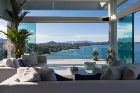 Modern Villa Stunning ocean view Infinity pool, jacuzzi, 6 bedrooms in Chaweng Noi, Ko Samui ads rental For Super Rich
