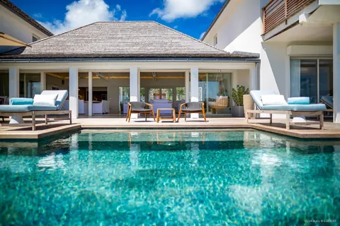 Contemporary Villa Aqua private beach access, 6 bedrooms in Grand Cul de Sac - St Barth top rental For Super Rich Contemporary Villa Aqua private beach access, 6 bedrooms in Grand Cul de Sac - St Barth top rental For Super Rich