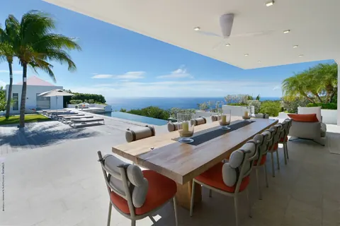 Contemporary Villa Gem-Palm Springs amazing panorama of the neighboring islands, 5 bedrooms in Gouverneur - St Barth