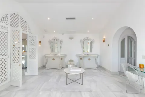 Luxury Villa Melendez frontline beachfront mansion with spectacular sea views, 7 bedrooms in Los Monteros, Marbella photos rental For Super Rich