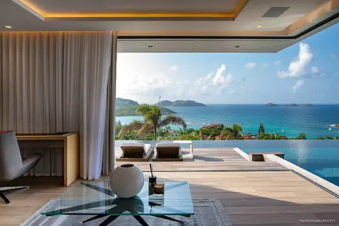 Luxury Villa NEO situated above St. Jean Beach incredible unique Caribbean view, 6 bedrooms in St Barth
