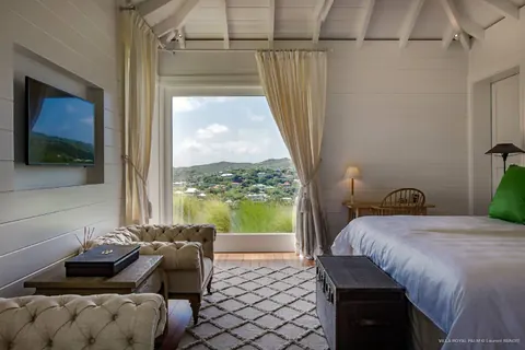 Luxury Villa Palmier Royal Estate Stunning views of Marigot Bay and the sea, 13 bedrooms in St Barth travel rental For Super Rich