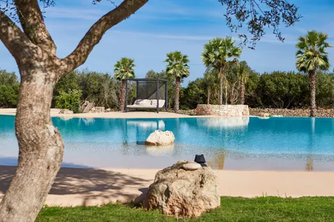High-end Villa EDEN ROCK largest private pool in Mallorca Panoramic & Sea Views, 5 bedrooms in Ses Salines, Mallorca real estate rental For Super Rich