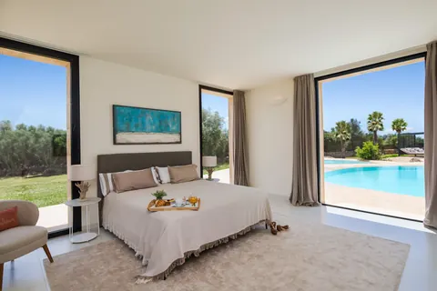 High-end Villa EDEN ROCK largest private pool in Mallorca Panoramic & Sea Views, 5 bedrooms in Ses Salines, Mallorca unique rental For Super Rich
