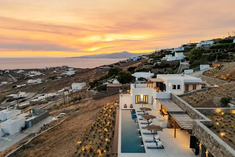 Modern Villa Panoramic View sea view with Infinity Heated Pool, 5 bedrooms in Mykonos ads rental For Super Rich