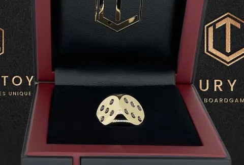 Dice 18k gold & 21 black diamonds Germany for sale For Super Rich