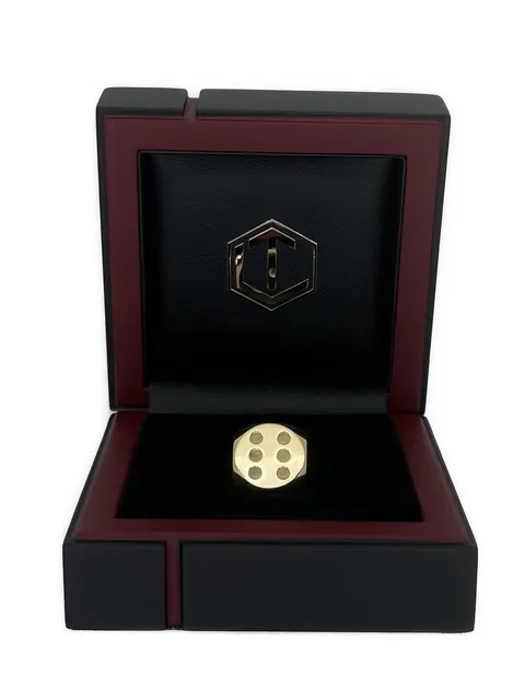 Handmade 18k Gold Designer Dice Unique for sale For Super Rich