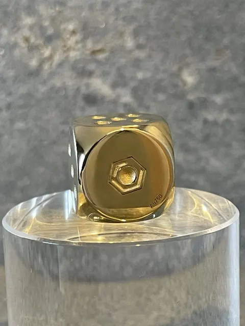 Handmade 18k Gold Designer Dice price country for sale For Super Rich