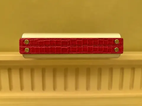 La Pochette. Crocodile leather and aluminium by Maison Philippe Montagne 0 for sale For Super Rich