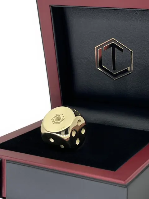 Handmade 18k Gold Designer Dice Luxury for sale For Super Rich