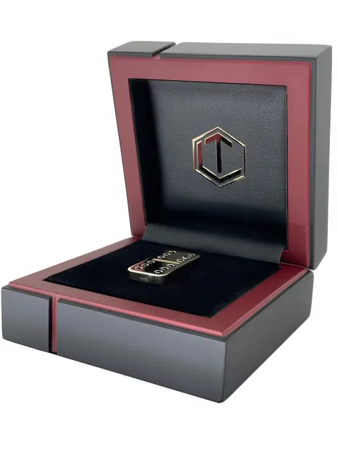 Domino 18K gold with 12 brilliant cut black diamonds Luxury for sale For Super Rich