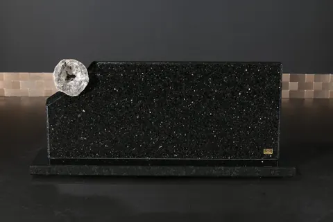 Magnetischer Messerblock von TYCOON STONE SCHMIDKE aus Star Galaxy Gold mit Kristall Druse Unique for sale For Super Rich